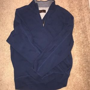 Men’s Robert Talbot 1/4 zip collared sweatshirt